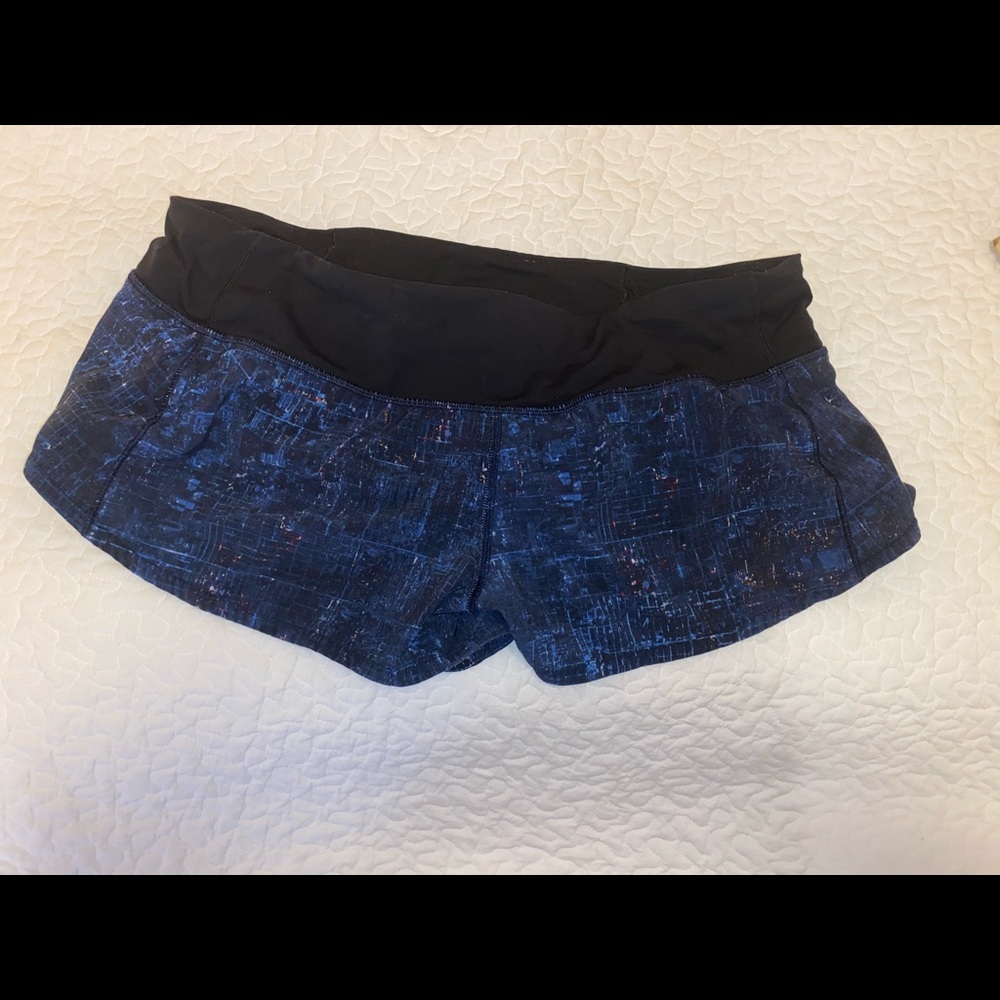 lulu lemon speed up shorts size 8